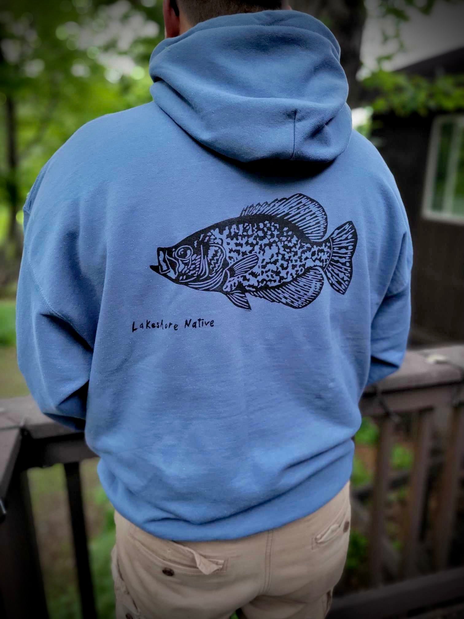 Crappie Blue Hoodie