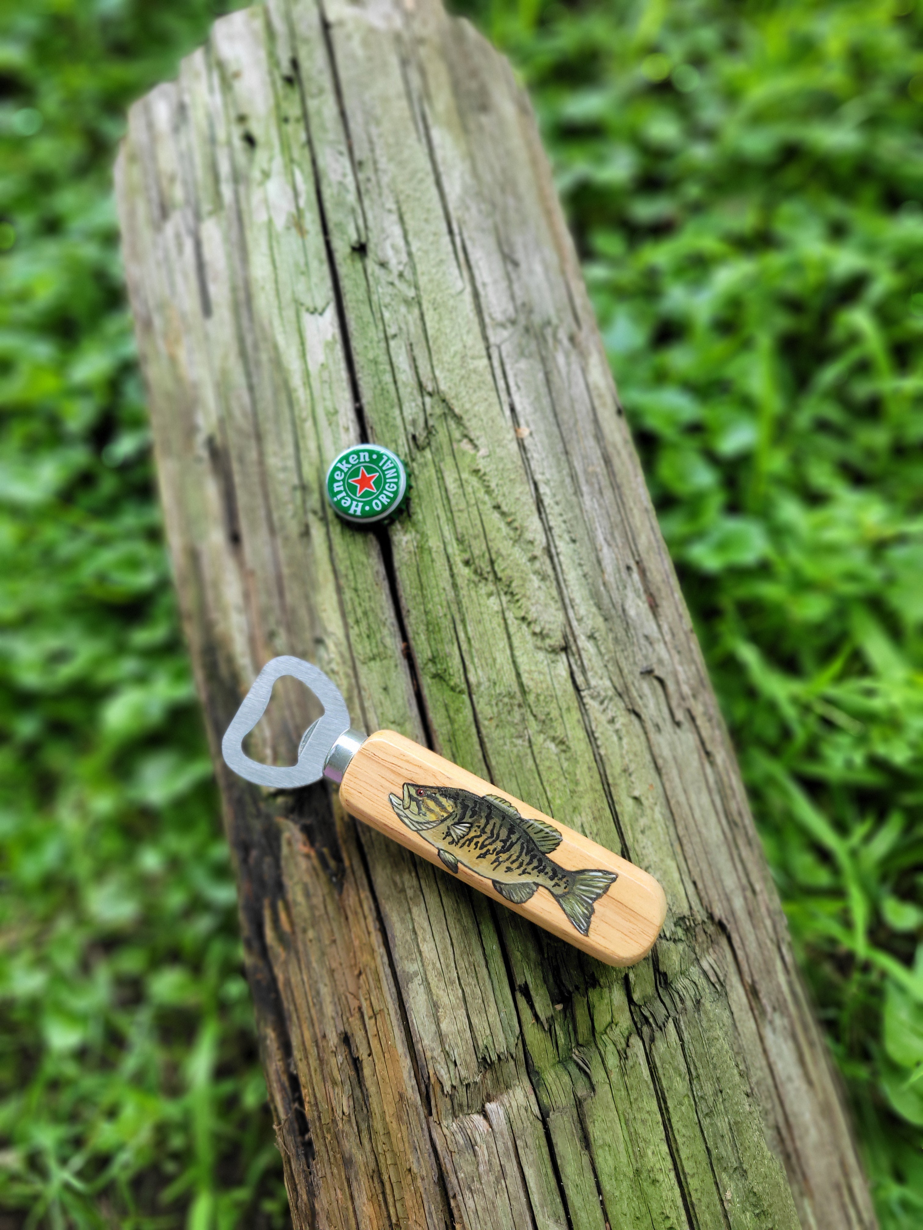 Smallie bottle opener